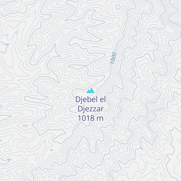 Map of Djebel el Djezzar