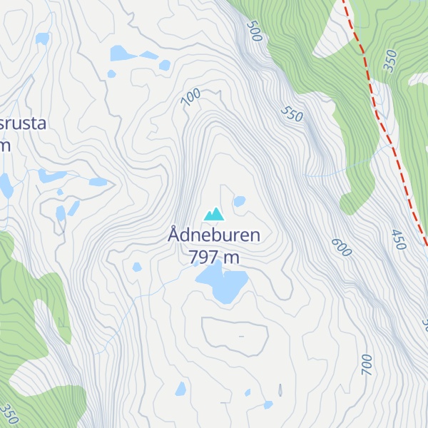 Map of Ådneburen