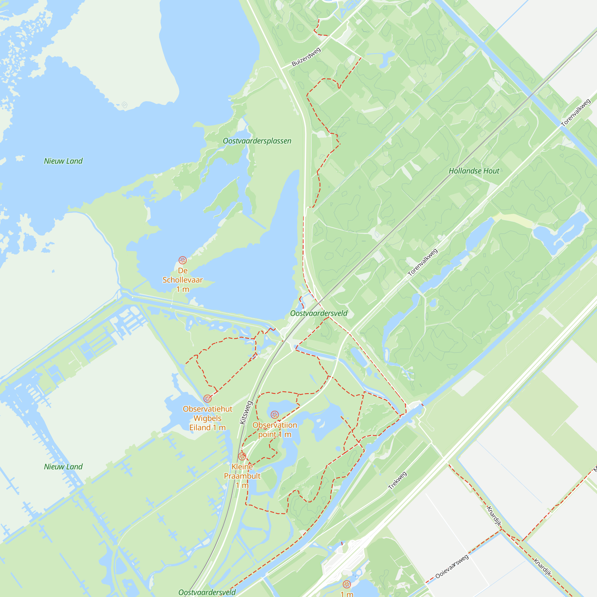 Buitencentrum Oostvaardersplassen map