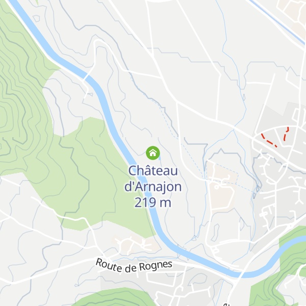 Map of Château d'Arnajon