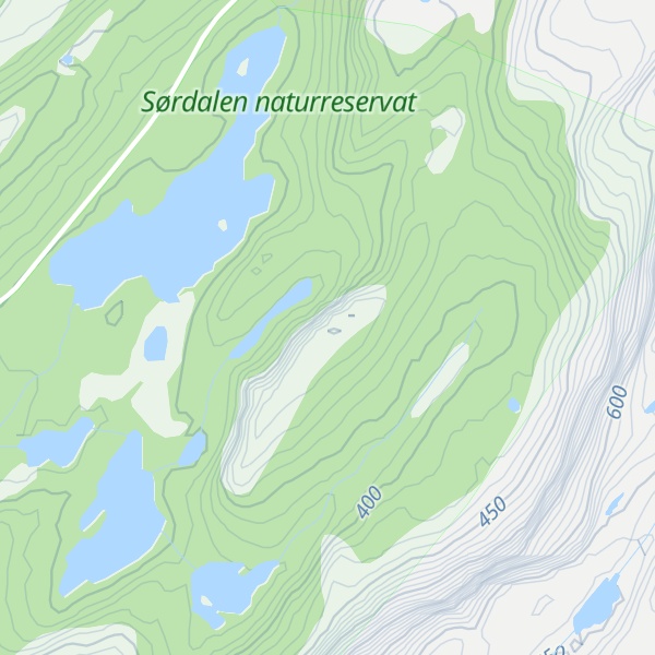 Map of Sørdalsnakken