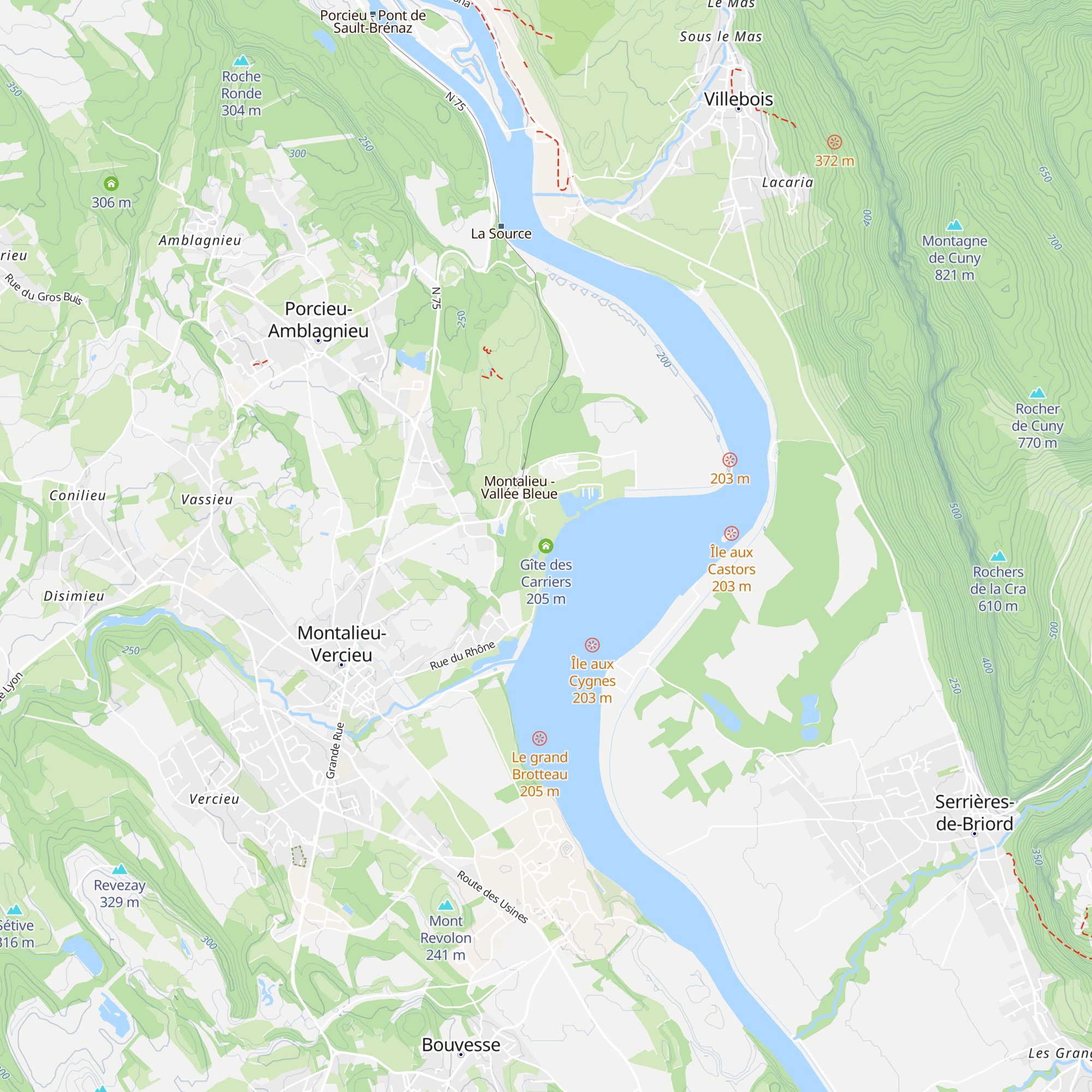 Gîte des Carriers map