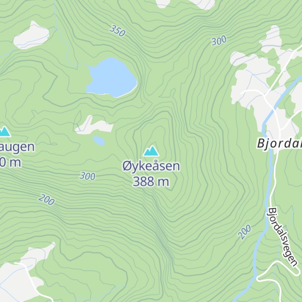 Map of Øykeåsen