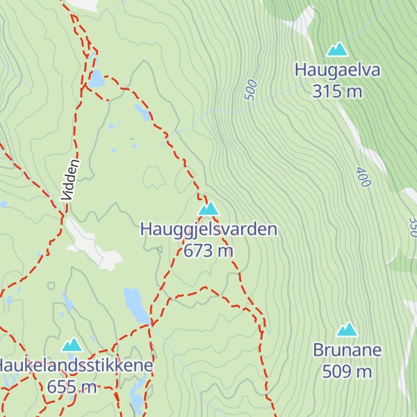 Map of Hauggjelsvarden