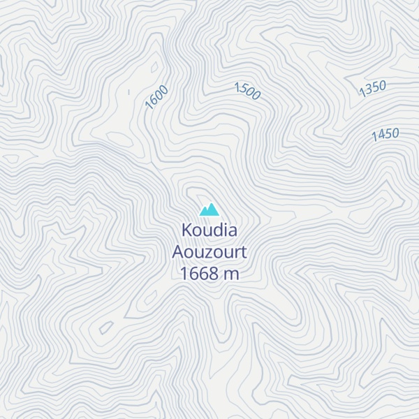 Map of Koudia Aouzourt