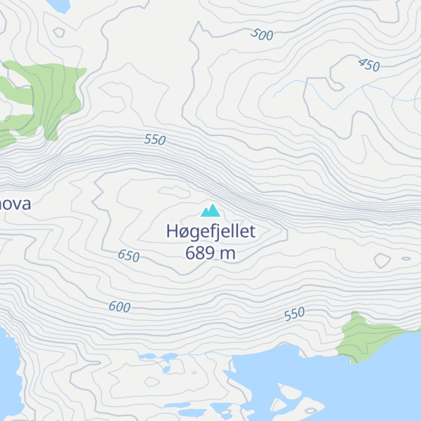 Map of Høgefjellet