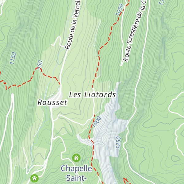 Map of Gîte des Liottards