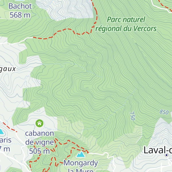 Map of Serre Taillas