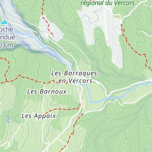 Map of Hôtel des Grands Goulets