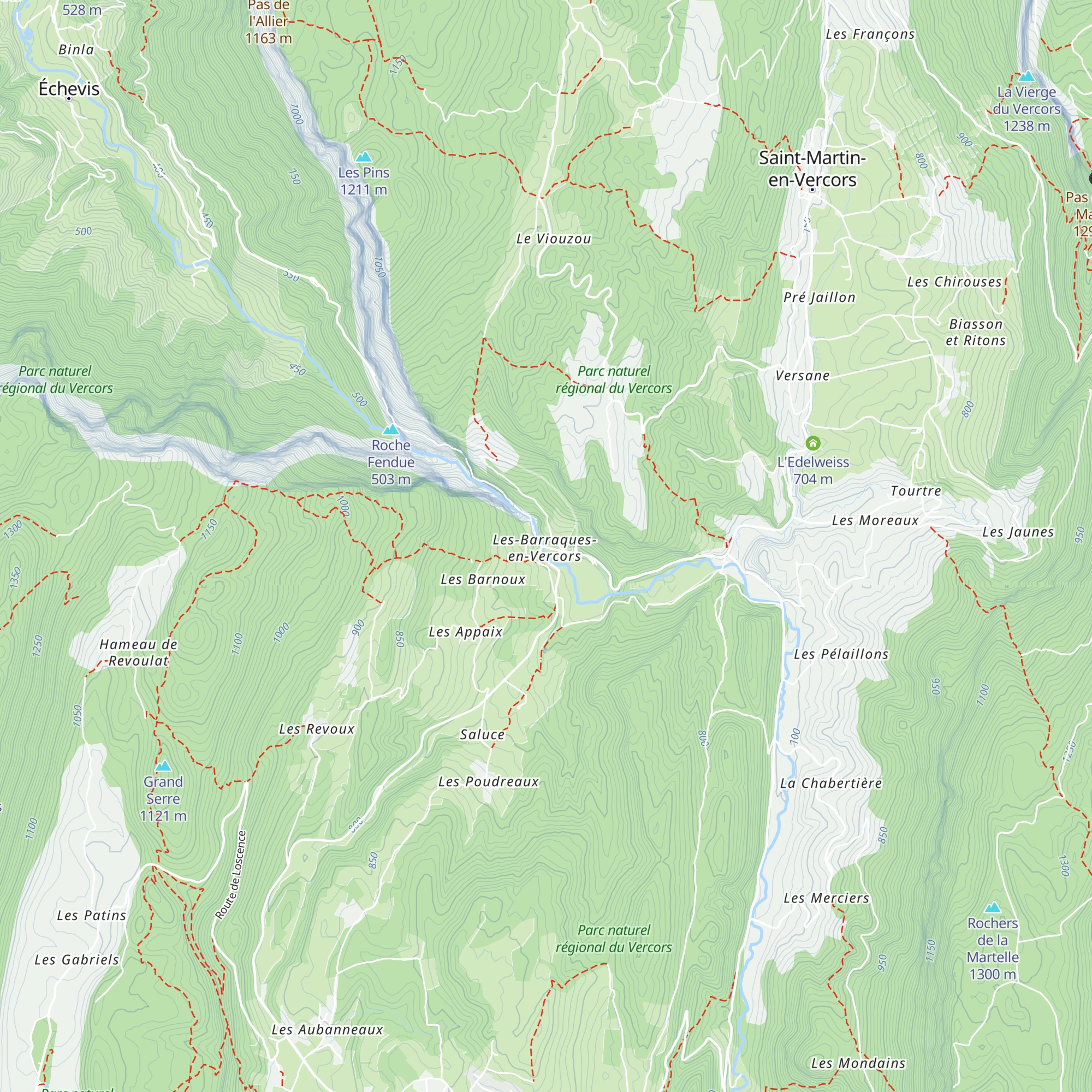 Hôtel des Grands Goulets map