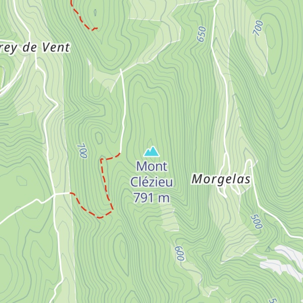 Map of Mont Clézieu
