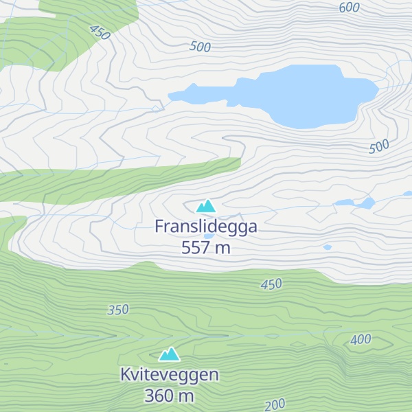 Map of Franslidegga
