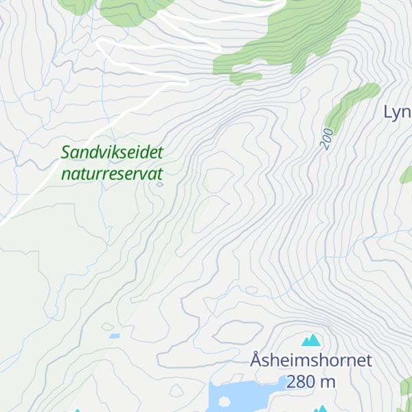 Map of Skjervehornet