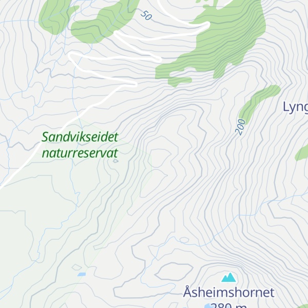 Map of Sandvikshornet