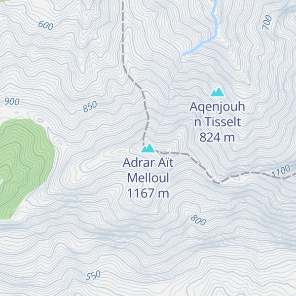 Map of Adrar Aït Melloul