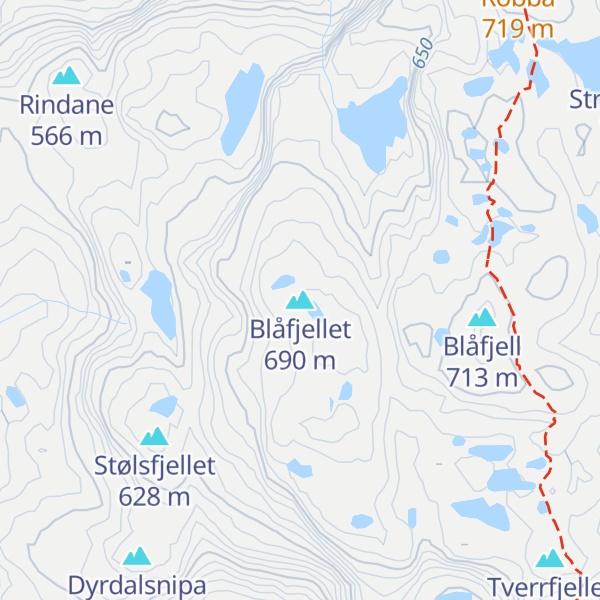 Map of Blåfjellet