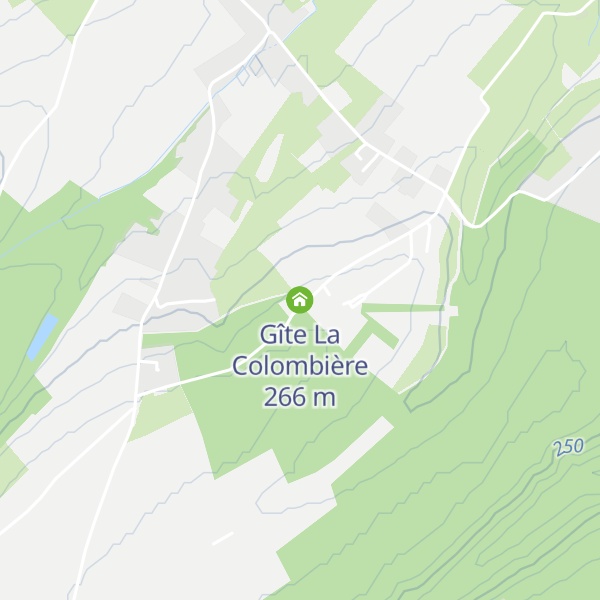 Map of Gîte La Colombière