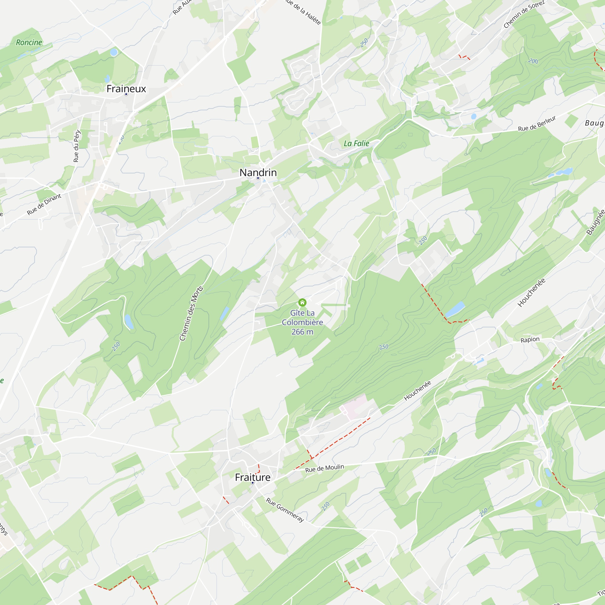 Gîte La Colombière map