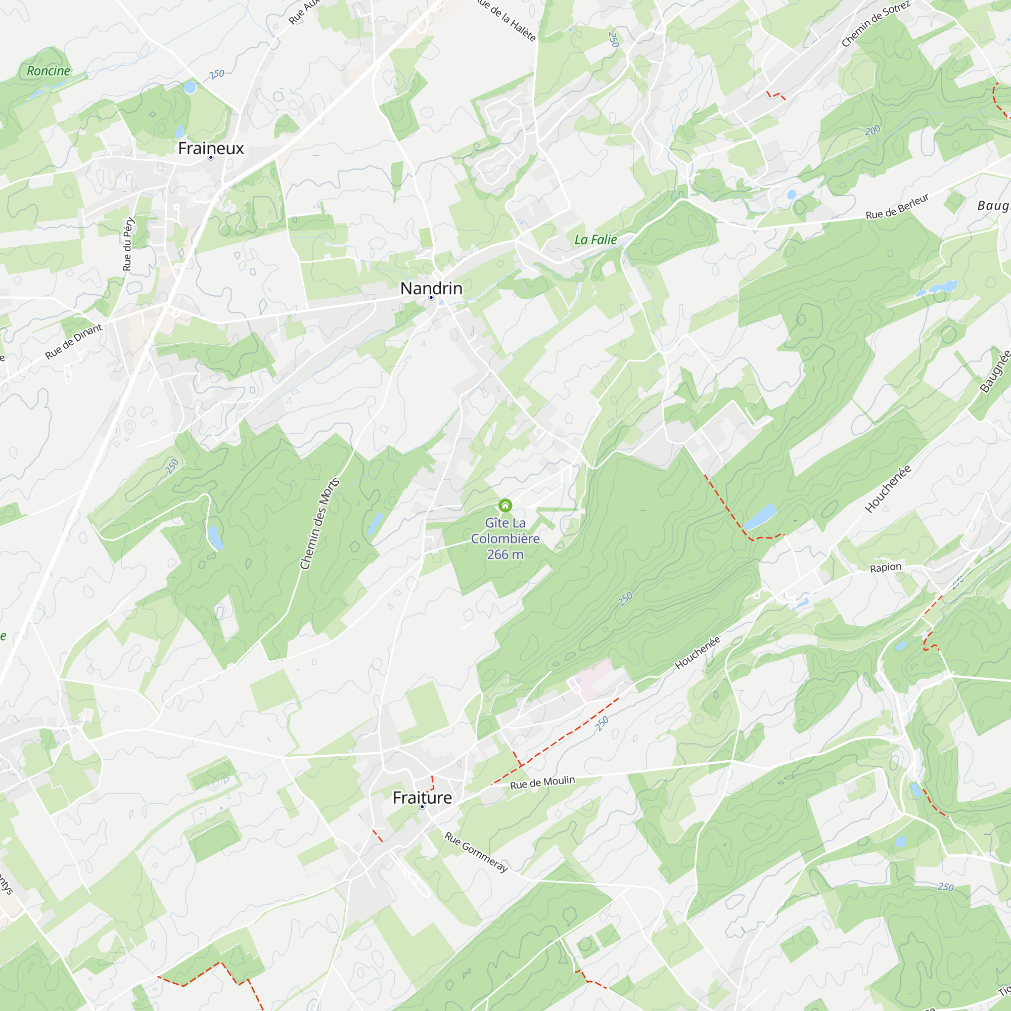 Gîte La Colombière map