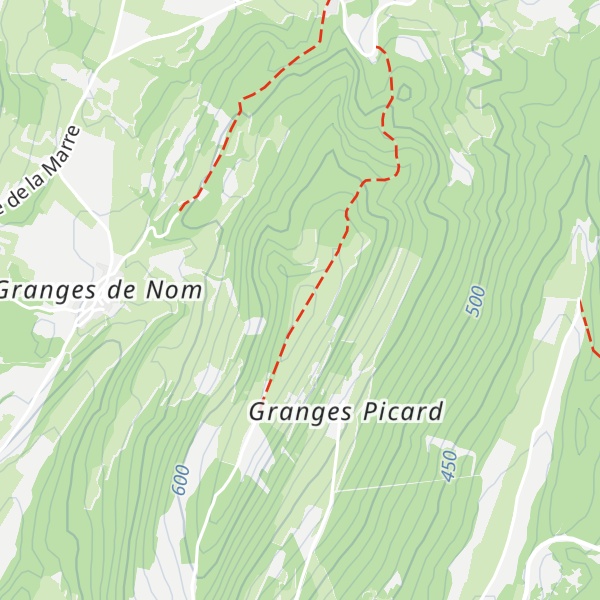 Map of Mont Charvet