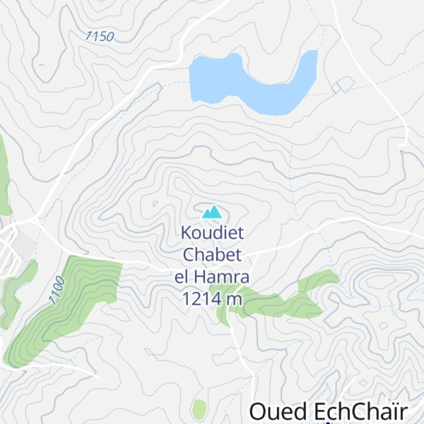 Map of Koudiet Chabet el Hamra