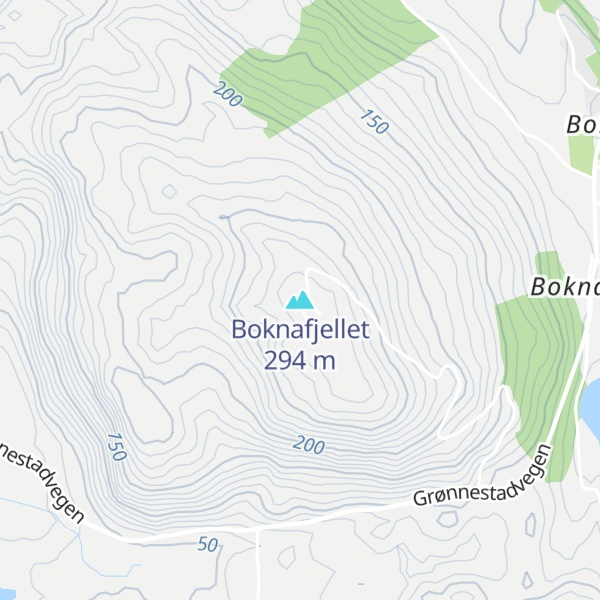 Map of Boknafjellet