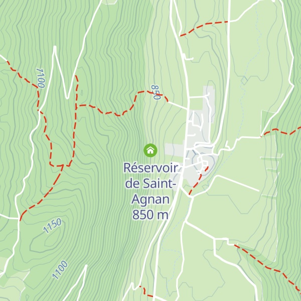 Map of Réservoir de Saint-Agnan