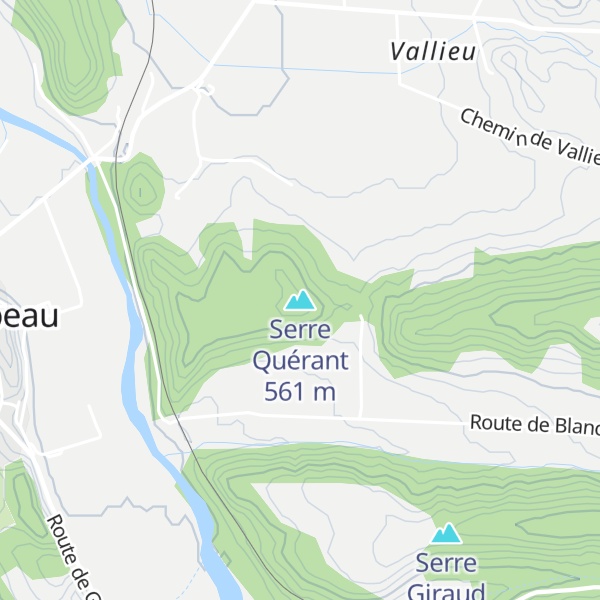 Map of Serre Quérant