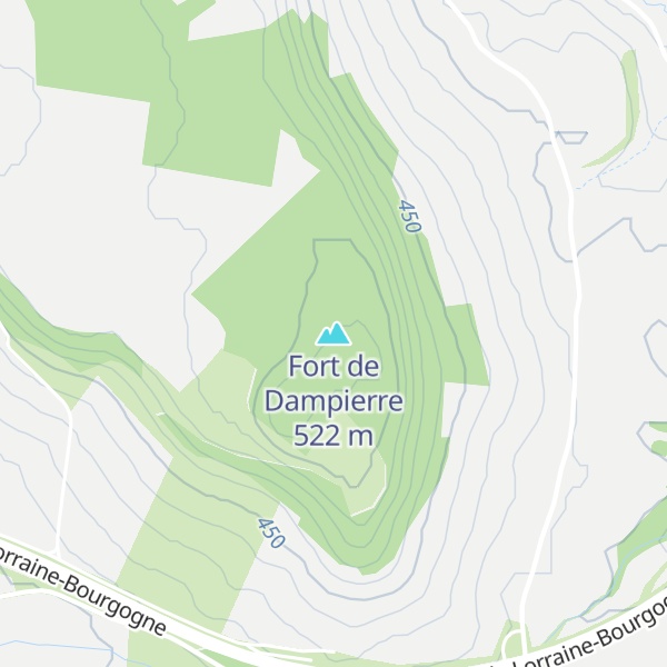 Map of Fort de Dampierre