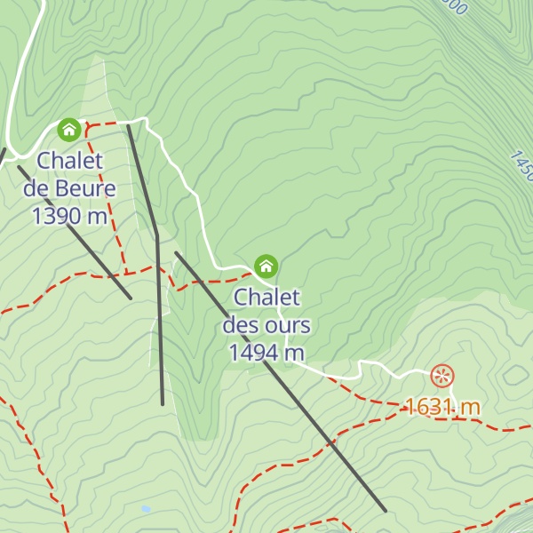 Map of Chalet des ours