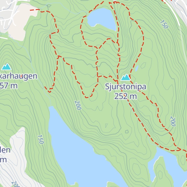 Map of Spåkefjellet