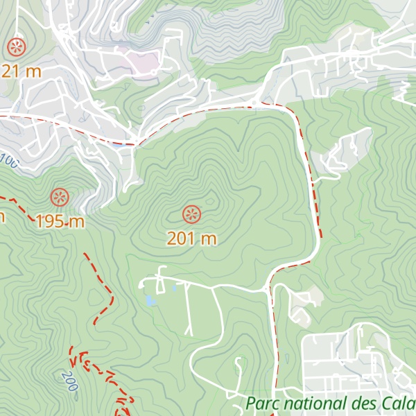 Map of Mont Redon