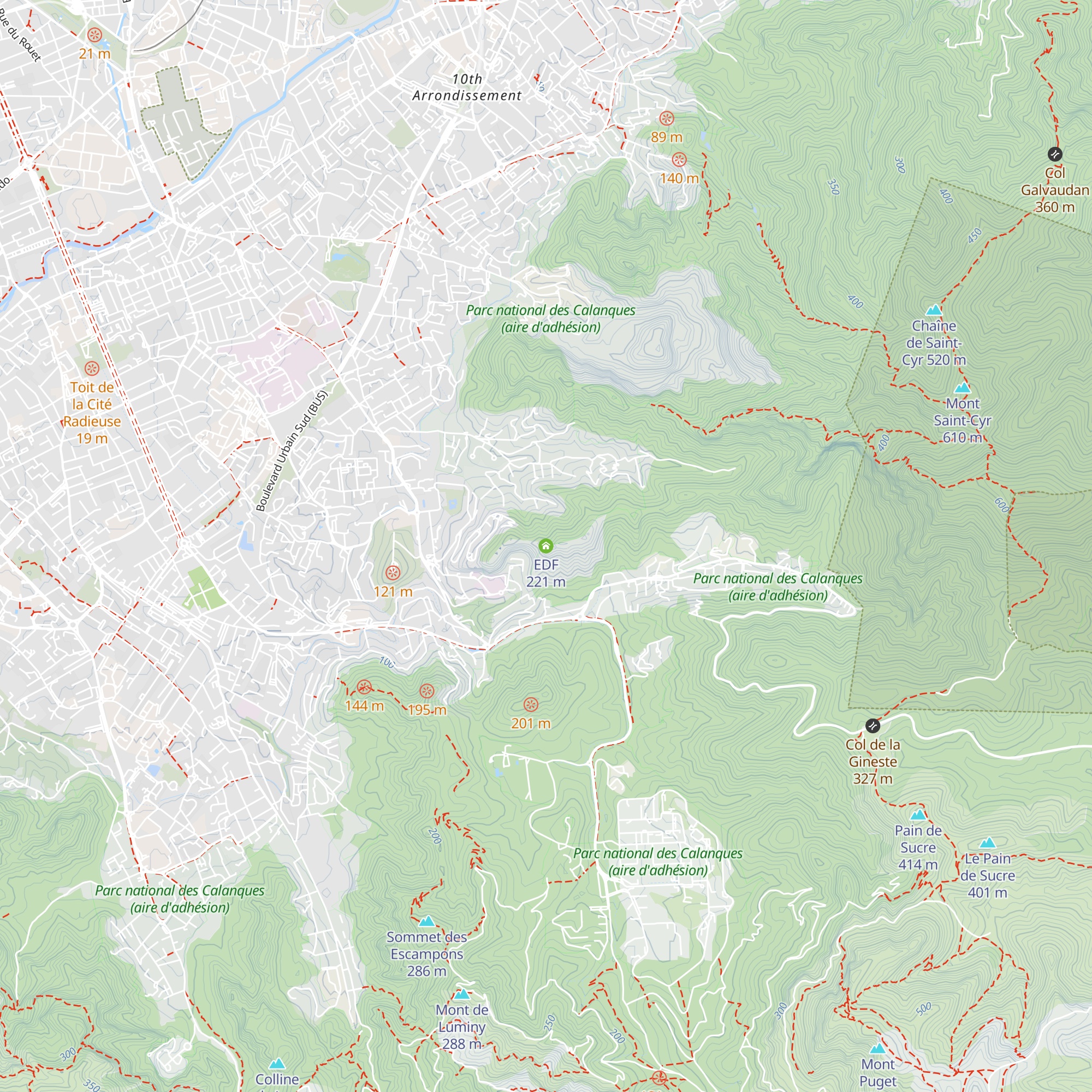 EDF map