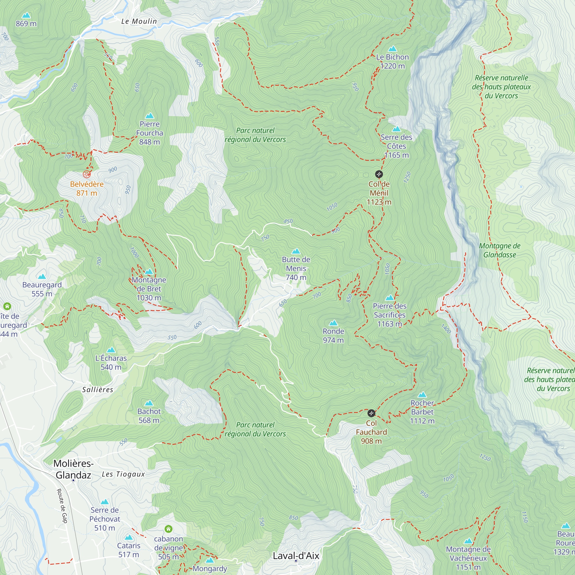 Abbaye de Valcroissant map