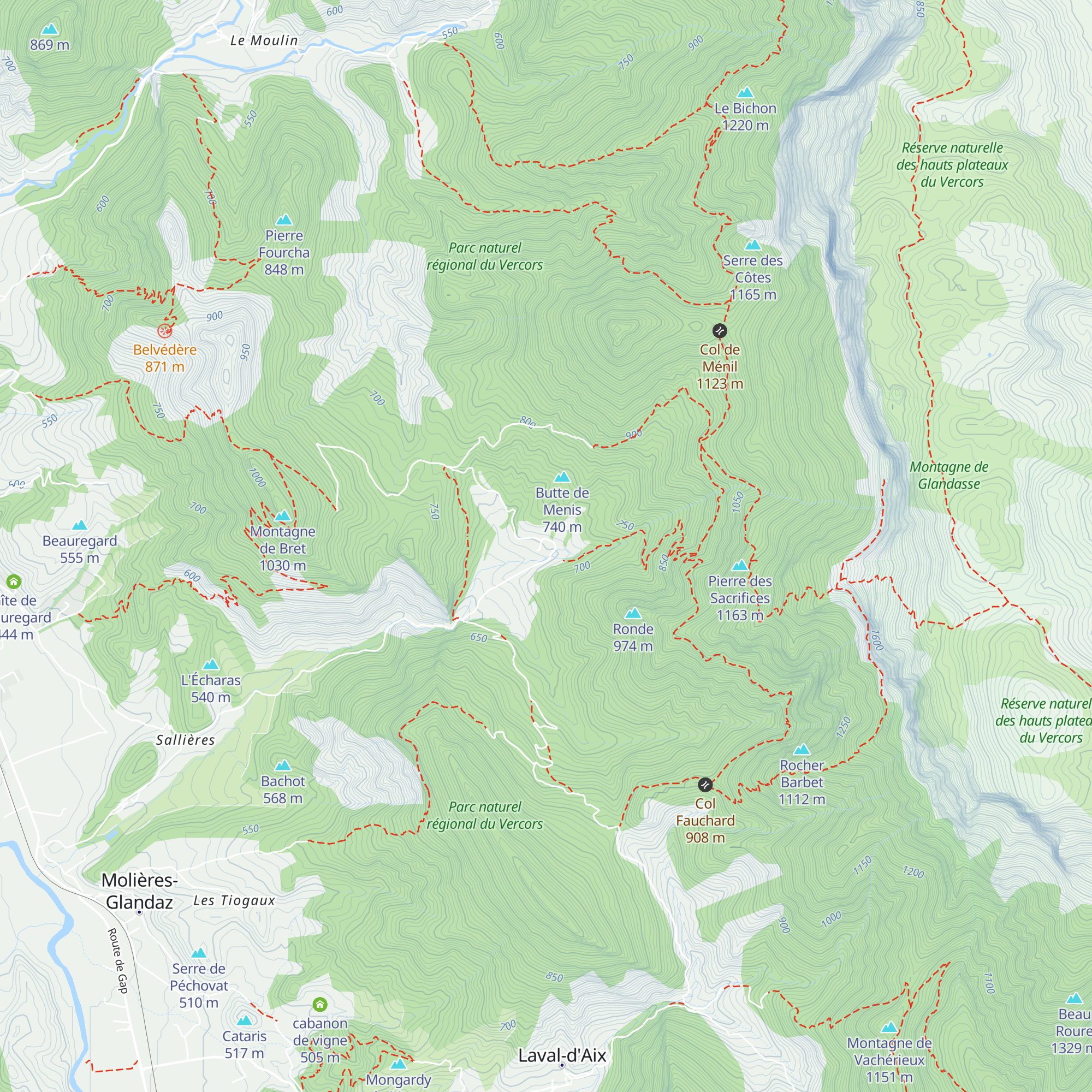 Abbaye de Valcroissant map