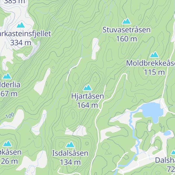 Map of Hjartåsen