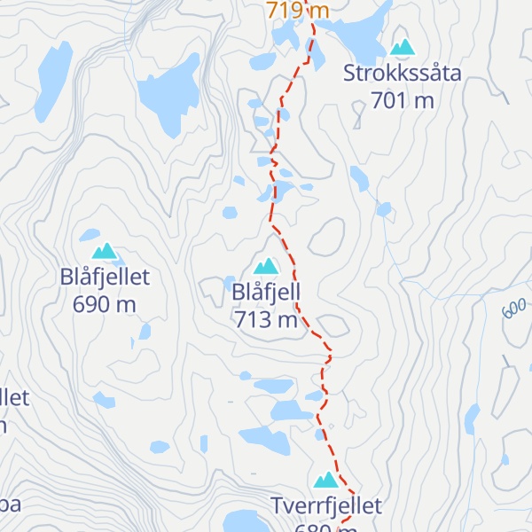 Map of Blåfjell