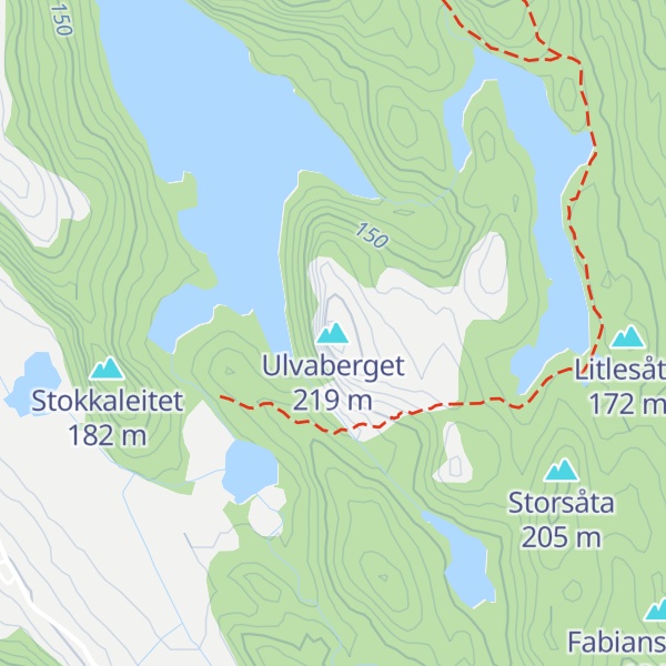 Map of Ulvaberget