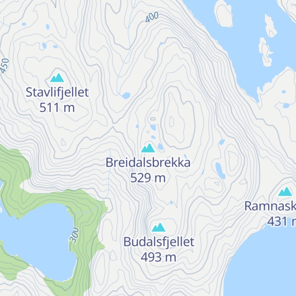 Map of Breidalsbrekka