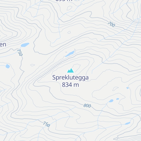 Map of Spreklutegga