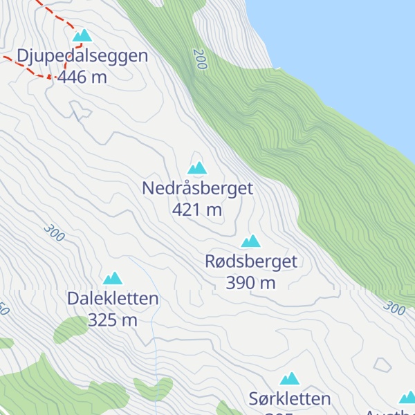 Map of Velandsegga