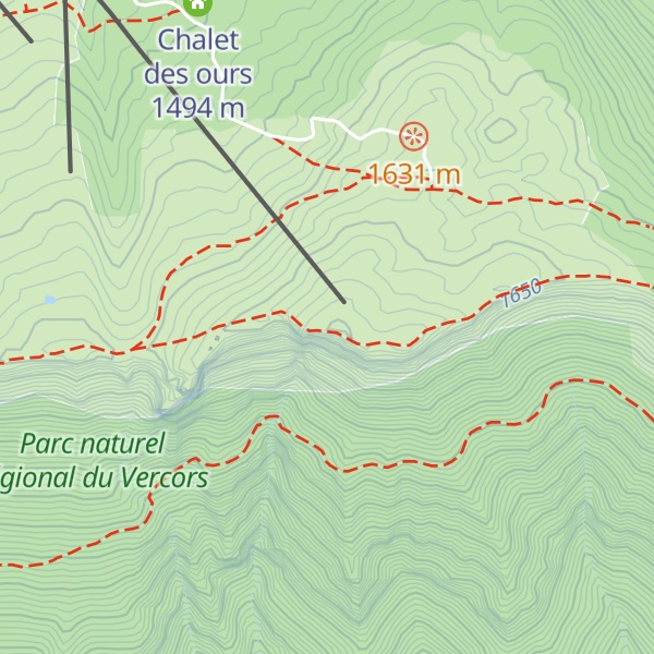 Map of Montagne de Beure