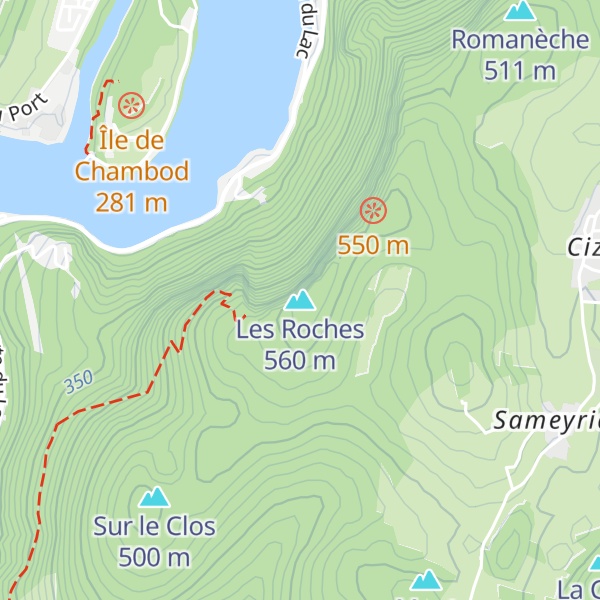 Map of Les Roches