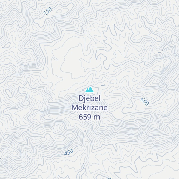 Map of Djebel Mekrizane