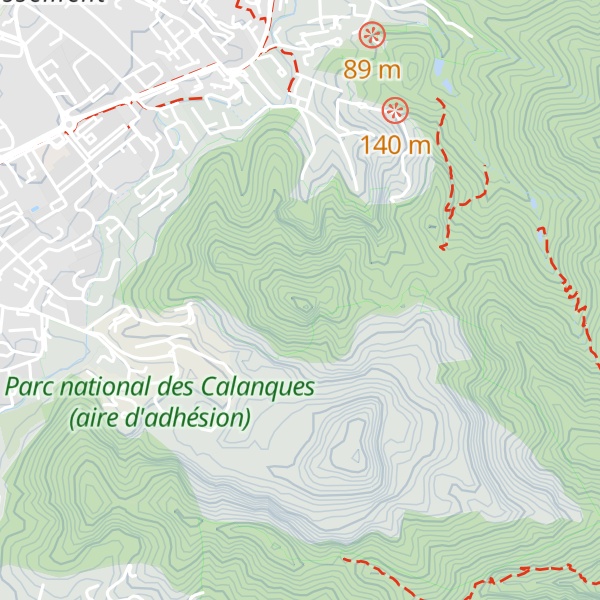 Map of Mont Sainte-Croix