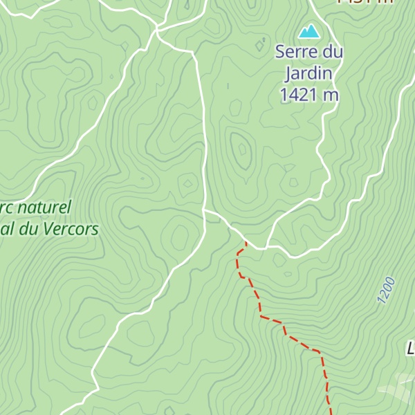 Map of Refuge du Serre du Sâtre