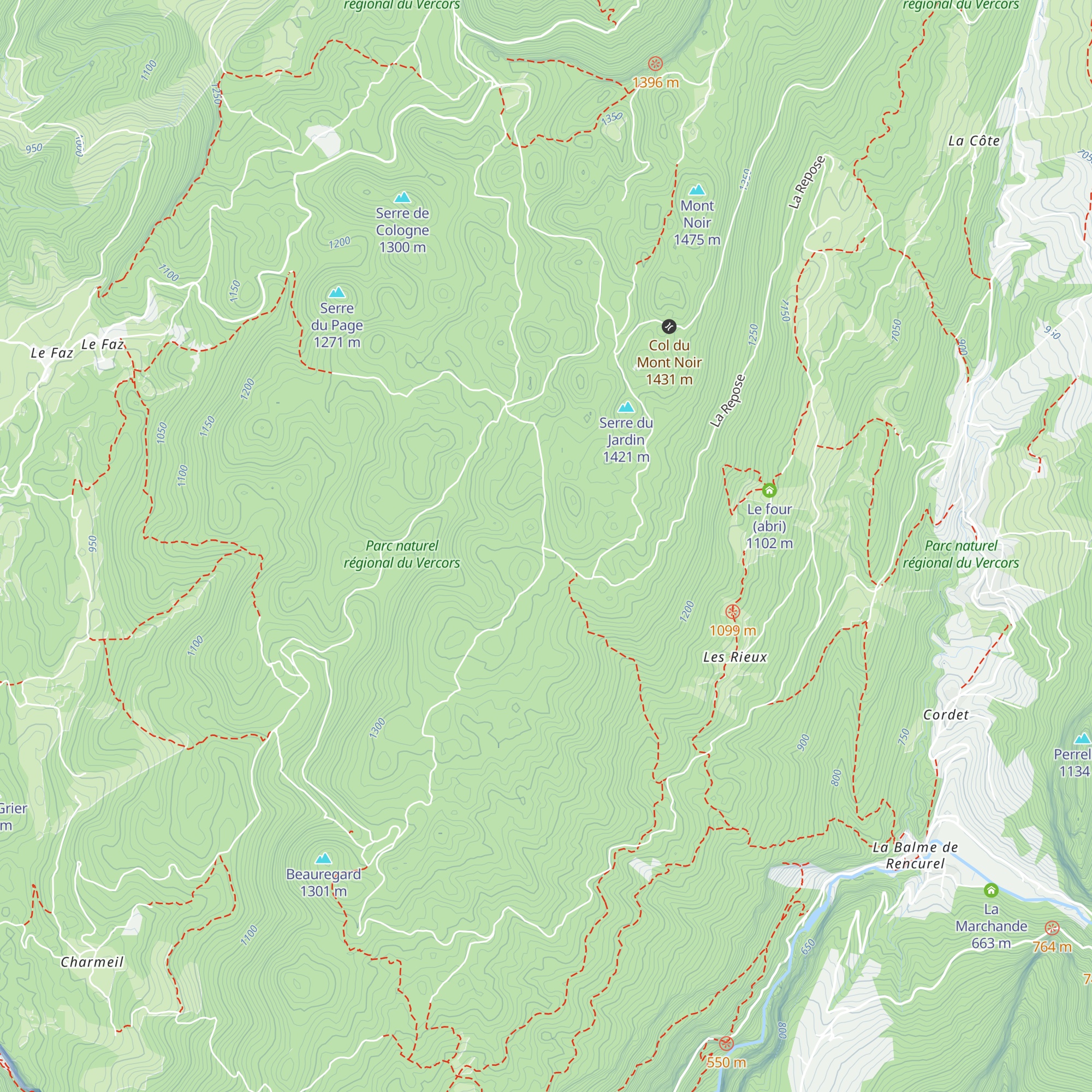 Refuge du Serre du Sâtre map