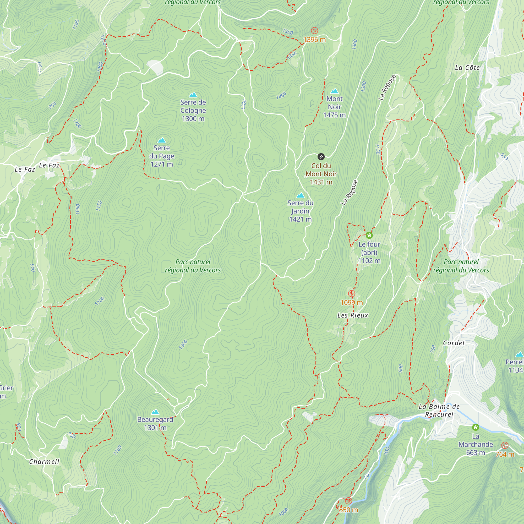 Refuge du Serre du Sâtre map