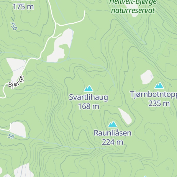 Map of Svartlihaug