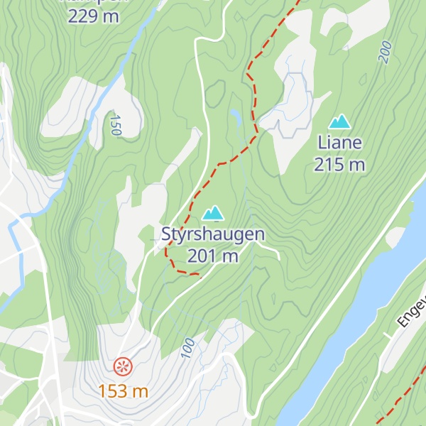 Map of Styrshaugen